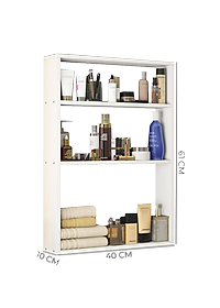 Kệ mỹ phẩm treo tường IGA gỗ mdf phủ melamin chống nước - GP331