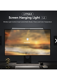 Đèn Treo Màn Hình XIAOMI Ecochain Lymax, Điều Chỉnh Ánh Sáng Bảo Vệ Mắt, Sử Dụng Cảm Ứng, Đa Chế Độ Ánh Sáng - Hàng Chính Hãng