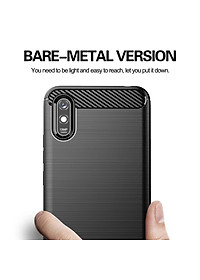 Ốp lưng chống sốc vân kim loại cho Xiaomi Redmi 9A hiệu Likgus (bảo vệ toàn diện, chống va đập) - hàng nhập khẩu