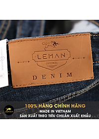 Quần Jean nam Leman xanh trơn JD04 - Slim Form