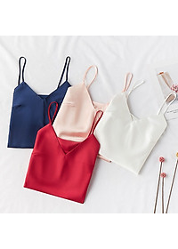 Q43 Váy ngủ hai dây lụa cao cấp  - Đầm ngủ lụa satin xẻ tà - Váy ngủ lụa cao cấp - Đồ ngủ nữ