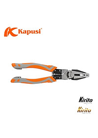 Kìm điện đa năng 8.5inch 215mm KAPUSI Japan, thép CR-V độ cứng cao lưỡi kìm sắc bén K8070