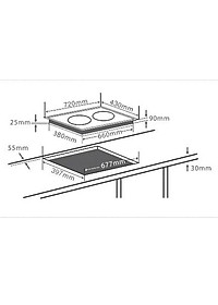 Bếp đôi hồng ngoại Kaff KF-FL101CC