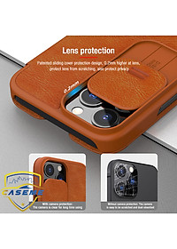 Bao da dành cho iPhone 13 Pro Max hàng chính hãng Nillkin QIN có nắp trượt bảo vệ camera