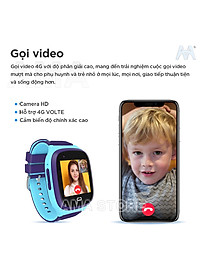 Đồng hồ Trẻ em Thông minh Lắp sim Gọi Video call Chống nước Định vị GPS Wifi AMA Watch LT31 Hàng nhập khẩu