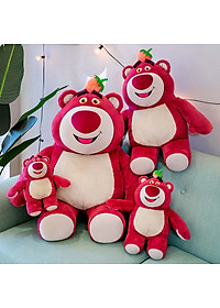 Gấu Dâu Bông Lotso Hoa Mini Nhỏ Có Thơm Mùi Dâu Thú Nhồi Bông Miniso Cute Giá Rẻ Anime Dễ Thương Nằm Ôm Ngủ Văn Phòng