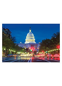 Tranh xếp Hình Tia Sáng  Tòa Nhà Quốc Hội Hoa Kỳ Tia Sáng (2035 Mảnh Ghép)