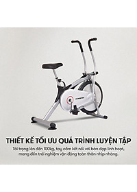 Xe đạp tập KINGSPORT KS-101 tập luyện toàn thân, tích hợp đồng hồ đo lường chỉ số, cân nặng phù hợp từ dưới 75kg