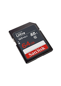 Thẻ nhớ SDXC Sandisk Ultra 64GB upto 100MB/s UHS-I (cho máy ảnh) - Hàng chính hãng