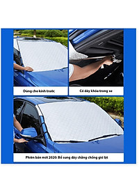 Bạt Phủ Che Nắng Chống Nóng Kính Lái Ô Tô Xe Hơi 3 Lớp Tráng Bạc Cao Cấp