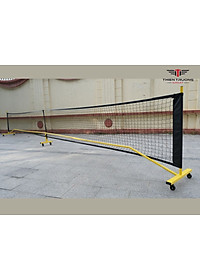 Trụ lưới di động Pickleball tập luyện, có bánh xe di chuyển, thiết kế nhỏ gọn. Trụ lưới pickleball kích thước tiêu chuẩn 670 x 71 x 91.5 cm thích hợp dùng trong nhà và ngoài trời
