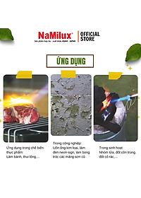 Đèn Khò Gas Cao Cấp NaMilux│Có Nút Vặn Điều Chỉnh Được Nhiệt Độ Và Ngọn Lửa Nơi Đầu Khò│Công Suất 1,850W│Hàng Chính Hãng