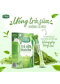 Cozy Trà sữa 3in1 - Matcha 10 gói x 17g Hộp