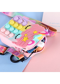 Túi ví Pop It Dễ Thương, Túi Trang Điểm hình unicorn siêu xinh
