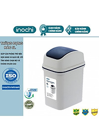 Thùng Rác Thông Minh,Nhựa Nắp Lật Inochi 5Lít Rất Đẹp Làm Sọt Rác Văn Phòng, Khách Sạn, Đựng Rác Gia Đình THRNL05