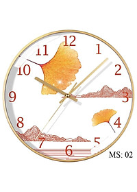 ĐỒNG HỒ TREO TƯỜNG TRANG TRÍ PHỦ PHA LÊ  KT 35 CM(MS 10)