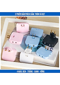 Ổ Cắm Xoay Gấp Gọn Ổ Cắm Điện Mở Rộng Xoay 180 Độ - Giao Màu Ngẫu Nhiên