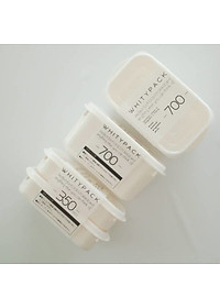 Combo hộp đựng thực phẩm Whity Pack 700ml + Set 02 hộp 350ml - nội địa Nhật Bản