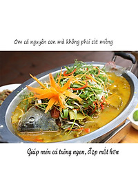 Khay Lẩu Cá Chép Om Dưa Cả Con, Có Vỉ Đáy Chống Cháy Sát, Inox  Đun Trên Mọi Loại Bếp Hàng Chính Hãng