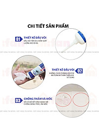 Keo Vá Tường Chống Thấm LKB 250gr - Trám Trét Vết Nứt Khe Hở Tường - Chống Mốc Ẩm Làm Sạch Tường - Mifan Hàng Chính Hãng