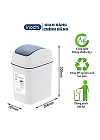 Thùng Rác Thông Minh,Nhựa Nắp Lật Inochi 5Lít Rất Đẹp Làm Sọt Rác Văn Phòng, Khách Sạn, Đựng Rác Gia Đình THRNL05