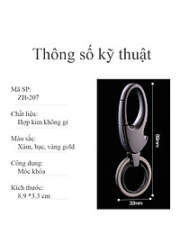 Móc Chìa Khóa Ô tô Xe Máy ZB-207 Có Móc Đỉa Quần Kiêm Mở Nắp Chai Tiện Dụng ( giao màu ngẫu nhiên )