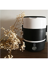 Hộp Cơm 3 Tầng Giữ Nhiệt Inox An Toàn – Hộp Đựng Cơm Cắm Điện 3 Tầng Cao Cấp Văn Phòng Đựng Thức Ăn Chính Hãng