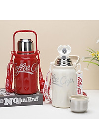 Bình Giữ Nhiệt Coffe Cup Dung Tích 1200ml 800Ml. Bình Đựng Nước Bằng Chất Liệu Inox 316 Cao Cấp