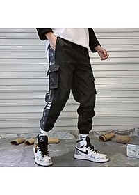 Quần jogger nam túi hộp, chất gió dù mềm mịn phong cách đường phố K06