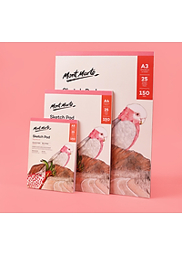 GIấy vẽ sổ vẽ Sketch truyền thần Mont Marte, chân dung ngành kiến trúc mỹ thuật - B12