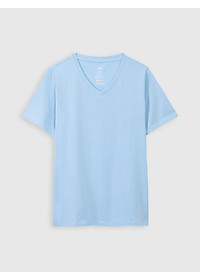 Áo phông nữ cổ tim slimfit CANIFA chất liệu cotton spandex áo dáng ôm, cổ tim, tay cộc 6TS21A004