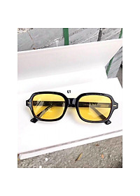 Kính râm màu Mắt vuông unisex siêu Hottrends (Vàng) + tặng Tuavit móc khóa mini