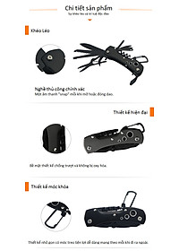 Móc khóa đa năng KH5011KD  CAO CẤP 13IN1 - Giao ngẫu nhiên