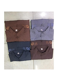 Đồ Lam Đi Chùa # Nam # Lãnh Tụ Thêu Túi Áo