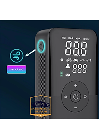 Máy Bơm Lốp Mini Cầm Tay CARSUN C3106 – Pin 4000mAh, Bơm Không Dây, Công Suất 40W, Tích Hợp Đèn LED & Sạc Dự Phòng