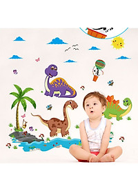 Decal dán tường vườn thú của bé - combo 2 bộ AmyShop