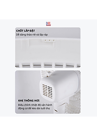 Quạt đứng điện tử có điều khiễn từ xa, hẹn giờ Mitomo FCE-60AEV, công suất 60W, động cơ dây đồng - Bảo hành 2 năm hàng chính hãng
