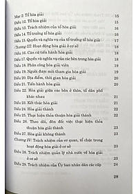 Luật Hoà giải ở cơ sở ( hiện hành) 