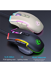 Chuột Led RGB gaming T70 7200dpi công thái học chống mỏi cổ tay Cho máy tính laptop hàng nhập khẩu