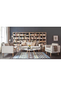 Bàn Trà Sofa Tròn Màu Trắng