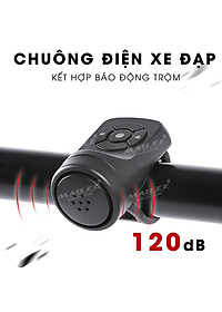 Còi Chuông Xe đạp EH-03 120dB sạc USB có chế độ chống trộm, 4 âm thanh điều chỉnh dung lượng 200mAh pin chờ 180 ngày - Mai Lee