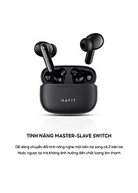 Tai Nghe TWS Havit TW967 BT 5.0, Thiết Kế Công Thái Học, Driver 10mm, Nghe Nhạc Đến 5H - Hàng Chính Hãng