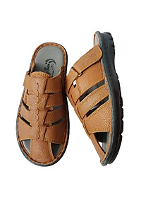 Dép Nam Bít Đầu BIGGBEN Da Bò Thật DN357