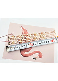 Combo Vòng đeo tay Ngọc Trai nuôi cấy tự nhiên, Mixed màu, hạt bầu dục, 5-7li, freesize, Kèm Bản PHOTOCOPY Giấy KIỂM ĐỊNH, hộp đựng lót Nhung gấm