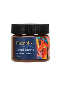 Màu Acrylic 100ml Cao Cấp Dạng Hũ Finenolo Deli - Tô Đất Sét, Đất Nặn Tự Khô, Vẽ Túi Vải Tote, Quần Áo DIY, Giày, Tranh Tường, Đa Chất Liệu, Tươi Sáng, Nhanh Khô - Nhiều Màu Sắc
