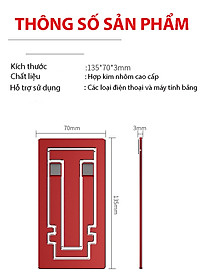 Giá Đỡ Để Bàn Cho Điện Thoại, iPad, Máy Tính Bảng  Hàng Chính Hãng KitAcoom - Chất Liệu Hợp Kim Nhôm Cao Cấp Có Thể Gấp Gọn Và Mang Theo Tiện Dụng 