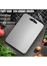 Thớt Inox SUS304 Kích Thước 34x24cm Kháng Khuẩn Nên Sử Dụng Dễ Dàng Lau Chùi Và Vệ Sinh Dễ Dàng, Không Xước Dăm Không Ăn Mòn
