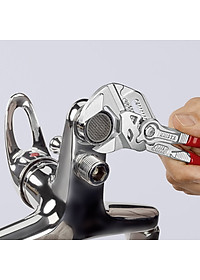 Kìm Mỏ Lết Knipex 86 03 180 mở ốc đến 40mm, tay cầm đỏ mạ chrome