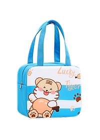 Túi đựng hộp cơm giữ nhiệt ấm thức ăn có khóa kéo, vải bọc chống thấm nước cao cấp - Chính hãng HENRYSA