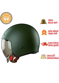 Nón bảo hiểm 3/4 ROYAL M139 có kính âm màu XANH LÍNH NHÁM